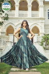 Manimala By Chansi Trendz Chinon Long Gown Exporters In India